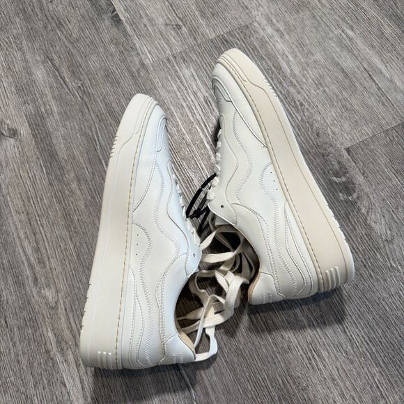 ALOHAS White Leather Low Top Lace Up Sneakers - NWOB Women’s Size US 11 - Picture 3 of 11